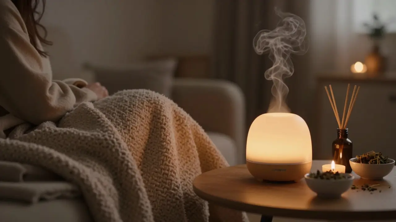 Uklidňující domácí prostředí pro aromaterapii se svíčkami